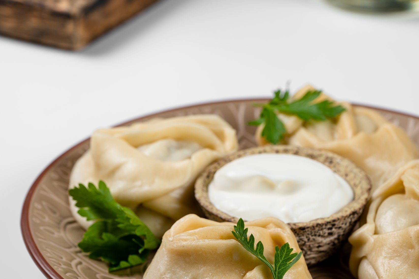 Манты с мясом