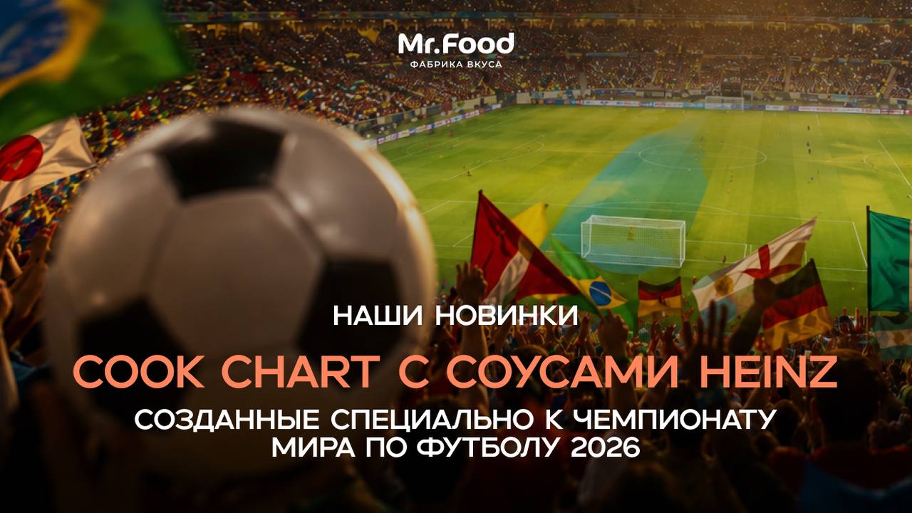 Cook Chart с соусами HEINZ: новинки к Чемпионату мира по футболу 2026